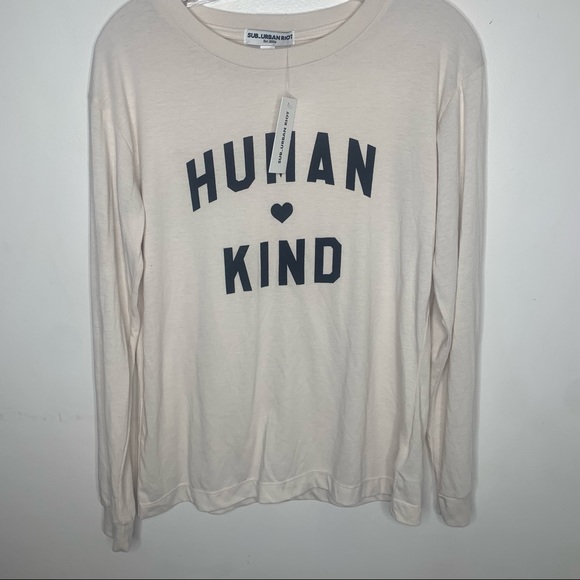 SUB URBAN RIOT Human Kind Boyfriend Long Sleeve Tee - Picture 2 of 11
